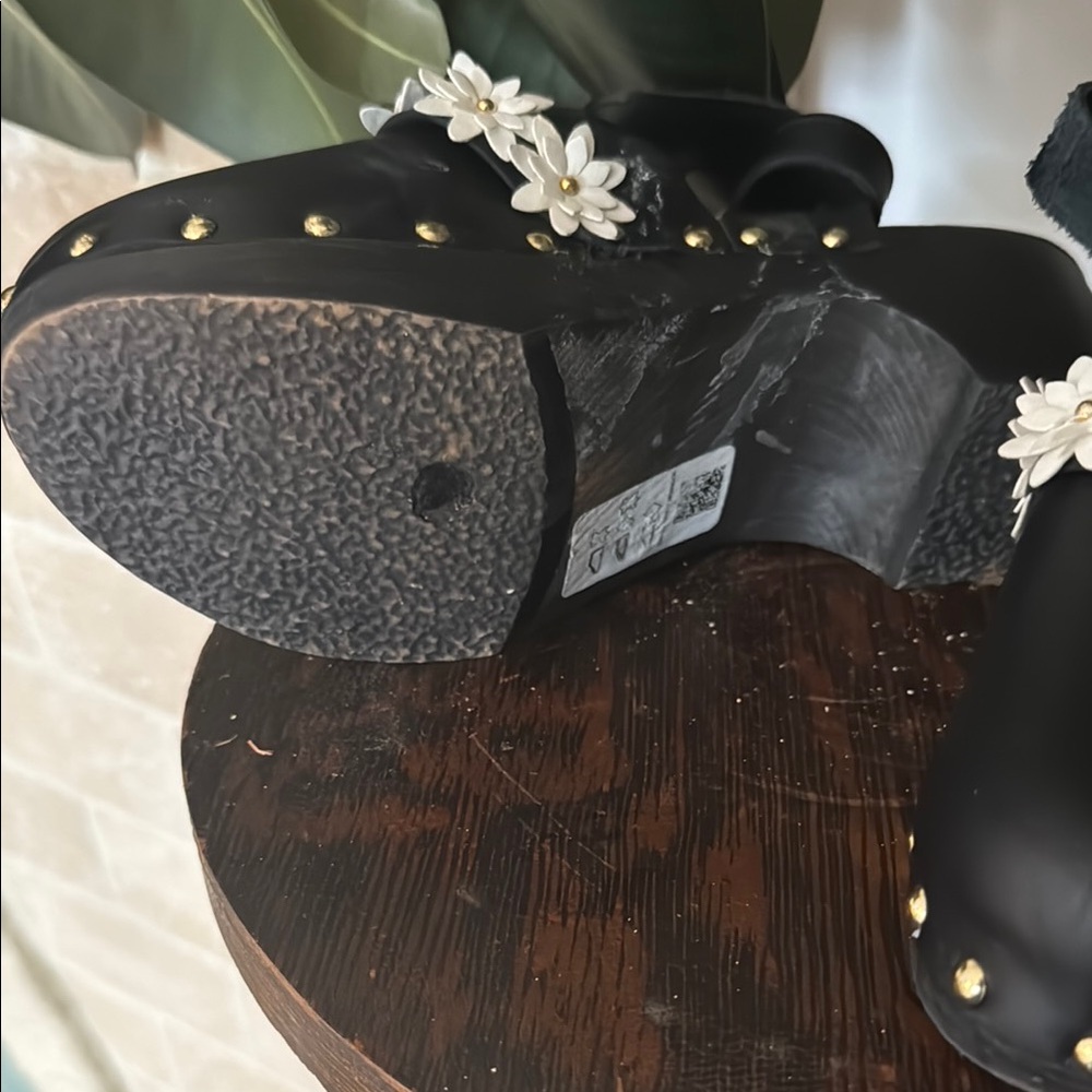ASOS daisy ankle wrap clog Embellished Black Women's Shoes - Picture 4 of 5